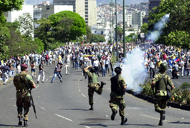 Marcha del 11 de Abril de 2002 - Frente a El Calvario